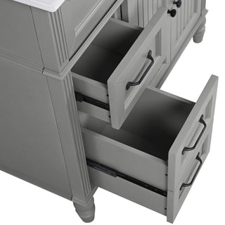 Bathroom Vanity With Sink, Freestanding Cabinet & Drawers