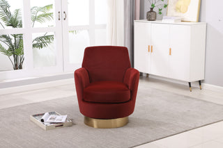Teddy Swivel Barrel Chair, Swivel Accent Chairs Armchair For Living Room