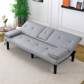 Sofa Bed With Foldable Design And Cup Holder