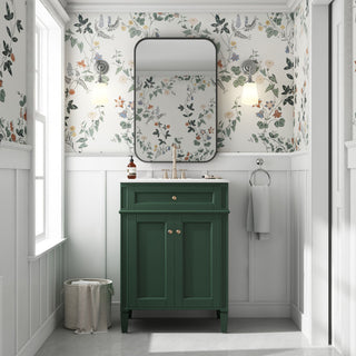 Bathroom Vanity With 2 Doors And Tip Out Drawer, Soft Closing Hinges