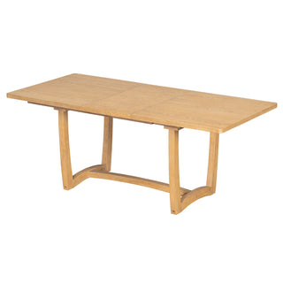 Rectangular Extendable Dining Table Set With 6 Upholstered Chairs