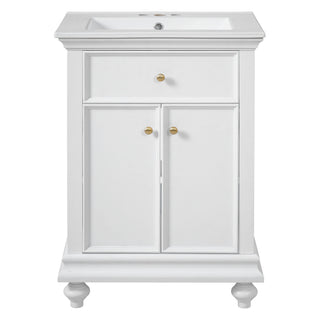 Modern Bathroom Vanity With Tip-Out Drawer And Soft-Close Hinges