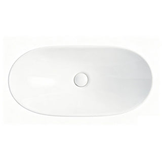 Oval Vessel Bathroom Sink Bowl - White
