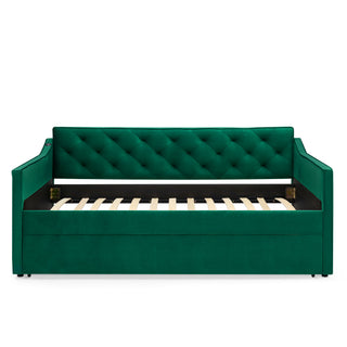 Daybed With Pop Up Trundle And USB Charging Armrest
