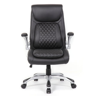 High Back Ergonomic Executive Office Chair, Adjustable Height And Lumbar Support For Home & Office - Black