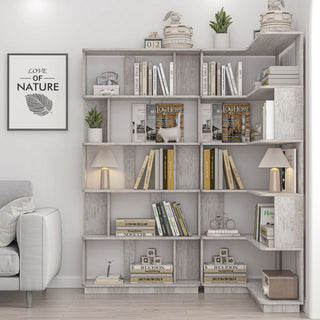 Modern 5 Tier Open Storage Bookcase