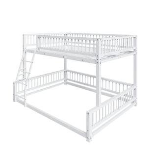 Bunk Bed With Ladder And Safety Guardrails