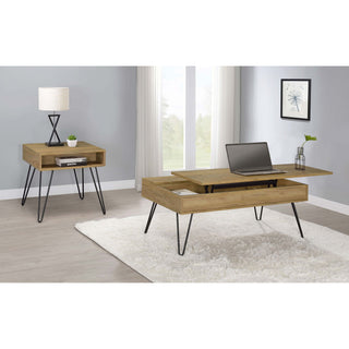 Square End Table - Brown