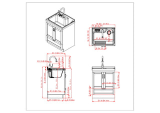 Maile - All-In-One Laundry Utility Sink And Cabinet