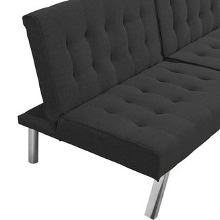 Modern Sofa Bed With Wood Frame And Stainless Legs