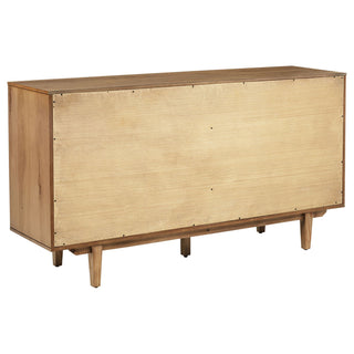 4 Door Sideboard With Dual Drawers - Natural