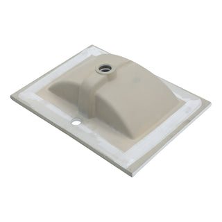 Console Sink With Legs, 24" X 18", Durable Porcela With Frame - White / Black