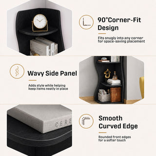 5 Tier S - Shaped Corner Shelf For Living Room