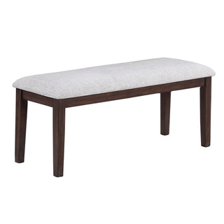 6 Piece Dining Set Table With Storage Ladder Back Chairs And Bench - Walnut