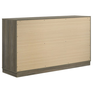 Edmondson - 9 Drawer Dresser With Hidden Jewelry Tray - Natural / Gray