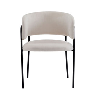 Modern Upholstered Arm Dining Chair Set