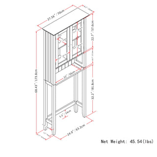 Acadian - Space Saver Cabinet - Pure White