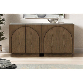 Modern Sideboard Buffet With Arched Cabinet Doors