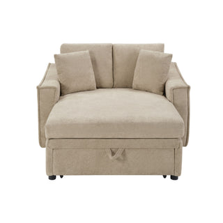 Modern Chaise Sofa With Hidden Storage For Living Room
