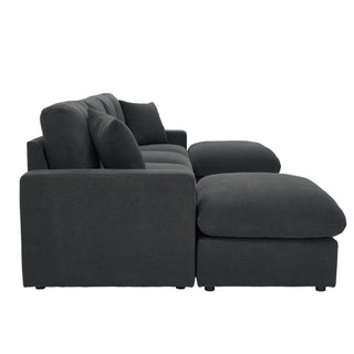 Sectional With 2 Ottomans