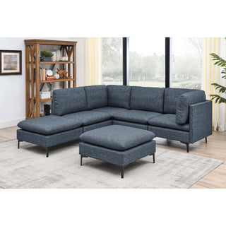 Upholstered Modular Sectional & Tall Legs