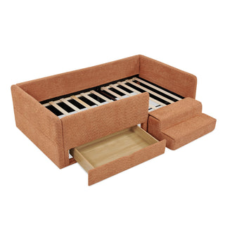 Safe Kids Bed With Guardrails And Storage