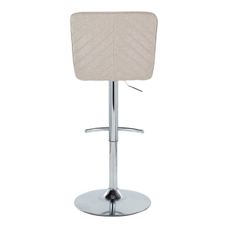Henry - Contemporary Adjustable Barstool With Swivel & Rounded T Footrest (Set of 2)