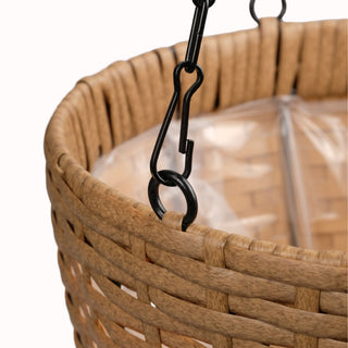 Hanging Planters, Indoor Outdoor Plant Holders (Set of 2) - Brown