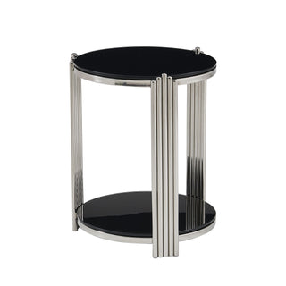 Round Table With Double Layer Storage