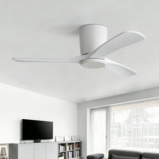 42" Flush Mount Ceiling Fan With 3 Blades, DC Reversible Motor