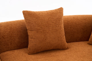 4 Seater Sofa With Fabric, 30D, 60 Hardness Full Sponge, 4 Pillow For Living Room, Home Furniture Sleeper Sectional Sofa For Apartment