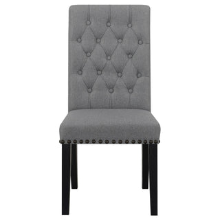 Tufted Rolled Backrest Side Chairs (Set of 2)