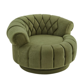 Round Swivel Accent Chair With Rotation