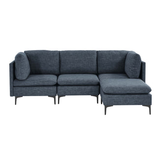 Upholstered Modular Sectional & Tall Legs