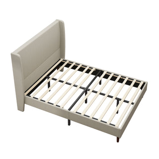Upholstered Bed With High Headboard Design