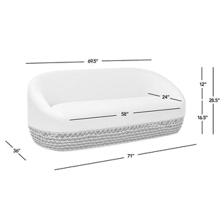 Willow - Upholstered Patio Deep Seating Sofa