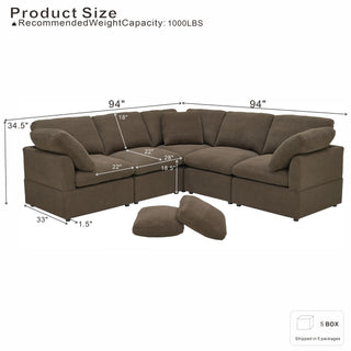 Modular Cloud Sofa Freely Configurable Corner