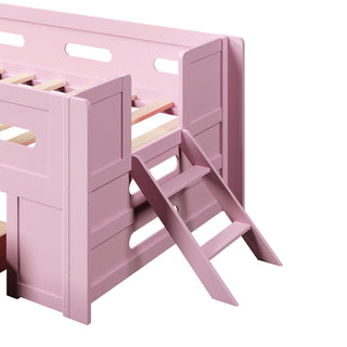 Platform Bed With Guardrail And Drawer