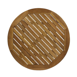 Stamford - Modern Outdoor Bistro Table With Water Resistant - Teak