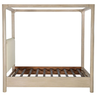 Flores - Eastern King Canopy Bed - Mango Color