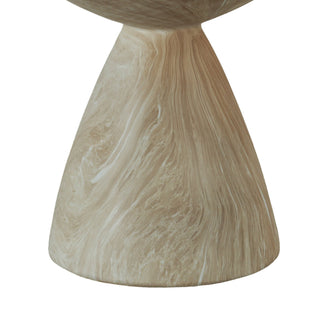 Outdoor Geometric End Table - Marble
