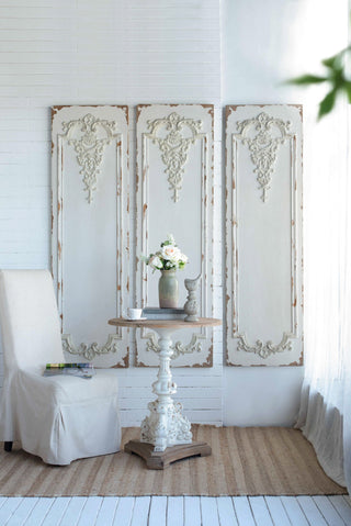 Set Of Large Wooden Rectangle Hanging Panels