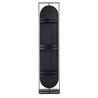 Full Length Standing Mirror, 360° Swivel Floor Mirror For Bedroom - Black
