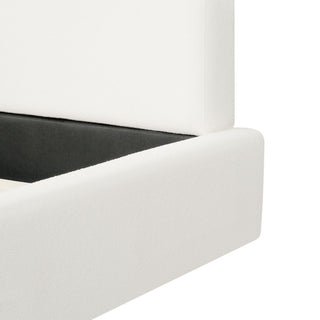 Upholstered Platform Bed Frame With Thick Headboard