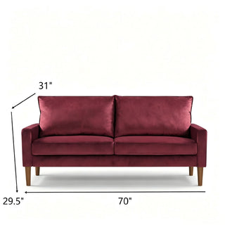 Upholstered Loveseat Sofa, 2 Seater Couch For Living Room Apartment