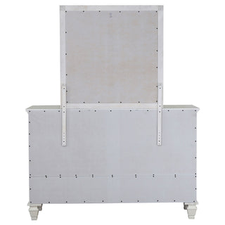 Dennis - 11 Drawer Dresser With Mirror - Cream White