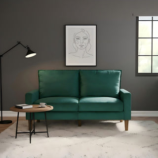 Upholstered Loveseat Sofa, 2 Seater Couch For Living Room Apartment