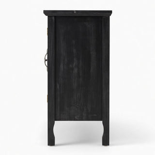 3 Door Sideboard Buffet Cabinet With Storage - Black