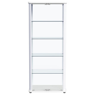 Nevra - 4 Shelf Display LED Curio Cabinet