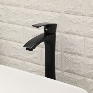 19" 5" Bathroom Sink Combo Rectangular Vessel Vanity Set With Faucet Drop In Ready Ceramic Basin - White / Black